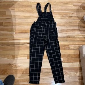 Abercrombie Girls Plaid Overalls Size 9/10